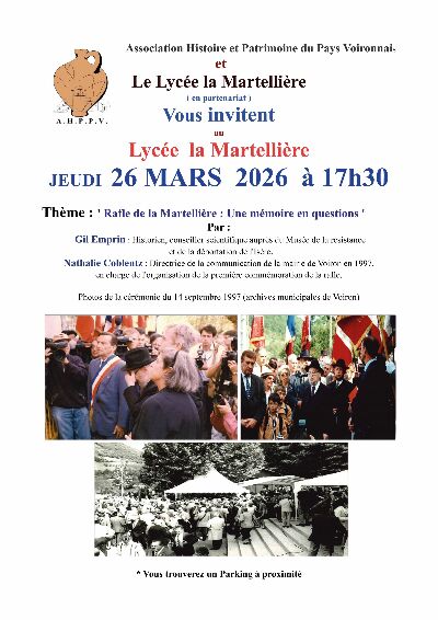 2026 affiche la rafle de la Martellière 2026 affiche la rafle de la Martellière